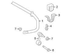 Diagram REAR SUSPENSION. STABILIZER BAR & COMPONENTS. for your 2015 TOYOTA AVALON