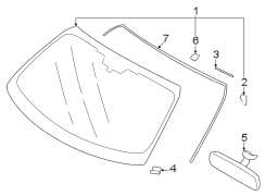 Image of Windshield Molding (Front, Upper) image for your Toyota Avalon  