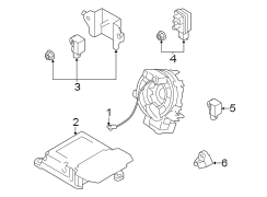 Image of Air Bag Impact Sensor (Front) image for your 2022 Toyota Prius  Limited Hatchback 