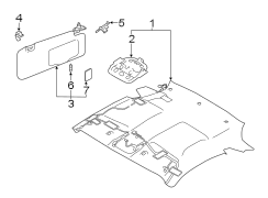 Image of Headliner (Right, Front) image for your Toyota GR86  