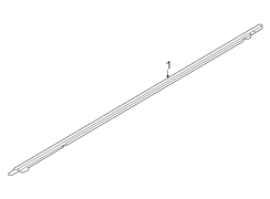 Image of Door Belt Molding (Left, Front) image for your 2009 Toyota Prius   