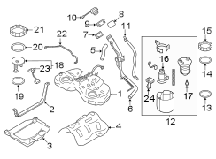 Image of Tank. Shield. Protector. Fuel. (Left). A heavy steel plate. image for your 2006 Toyota Tundra 4.7L V8 A/T RWD SR5 Extended Cab Pickup Stepside 