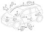 Diagram AIR BAG COMPONENTS. for your 2014 TOYOTA CAMRY Hybrid LE Sedan