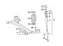 Diagram SUSPENSION COMPONENTS. for your 2011 TOYOTA COROLLA Base Sedan 1.8L M/T