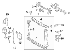 Image of Radiator Support Panel image for your 2024 Toyota Sienna   