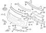 Diagram BUMPER & COMPONENTS. for your 2019 TOYOTA COROLLA LE Eco Sedan