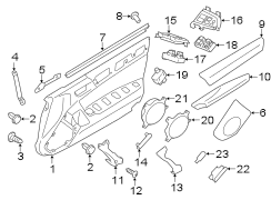 Image of Door Interior Trim Panel (Left, Front) image for your 2020 Toyota Avalon   