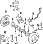 Image of Disc Brake Caliper Bracket image for your 2024 Toyota GRAND HIGHLANDER   