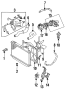 Image of Fan. Motor. COOLING. A/C Condenser Fan Motor. image for your Toyota Tacoma  