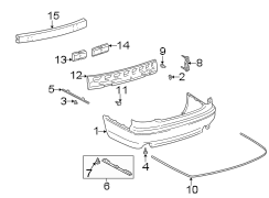 REAR BUMPER. BUMPER & COMPONENTS. (1/1)