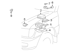 Image of Cover. Junction. Block. (Upper). Cover or lid for the. image for your 2021 Toyota Corolla 2.0L CVT XSE Sedan 