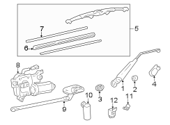 LIFT GATE. WIPER & WASHER COMPONENTS. (1/1)