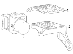 Image of ABS Modulator Bracket image for your 2005 Toyota Tacoma   