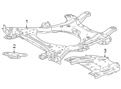 Image of Suspension. Crossmember. (Front). Suspension Crossmember. image for your 2022 Toyota Highlander   