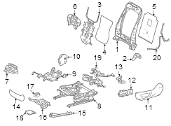 Image of Power Seat Wiring Harness (Left, Front) image for your 2016 Toyota Tundra 5.7L i-Force V8 A/T 4WD Limited Crew Cab Pickup Fleetside 