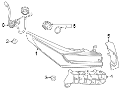 Image of Tail Light Bulb (Rear) image for your 2024 Toyota RAV4 PRIME  SE Sport Utility 