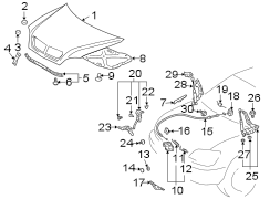 HOOD & GRILLE. HOOD & COMPONENTS. (1/1)