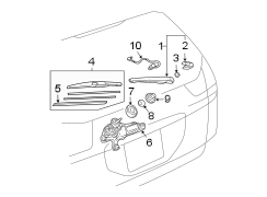 LIFT GATE. WIPER & WASHER COMPONENTS. (1/1)