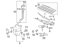 WINDSHIELD. WIPER & WASHER COMPONENTS. (1/1)