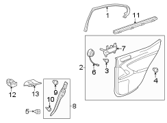 REAR DOOR. INTERIOR TRIM. (1/1)