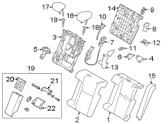 SEATS & TRACKS. REAR SEAT COMPONENTS. (1/1)