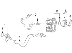 Image of Thermostat. Engine. Coolant. Housing. Kit. A Kit containing a. image for your 1999 Toyota Corolla 1.8L A/T VE Sedan 