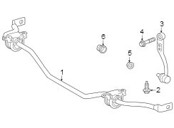 Rear suspension. Stabilizer bar & components. (1/1)