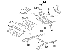 REAR BODY & FLOOR. FLOOR & RAILS. (1/1)
