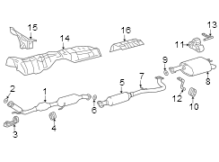 Image of Catalytic Converter (Front) image for your 2016 Toyota Tundra   