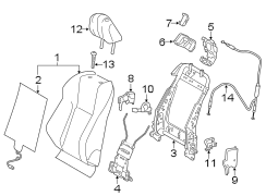 SEATS & TRACKS. PASSENGER SEAT COMPONENTS. (1/1)