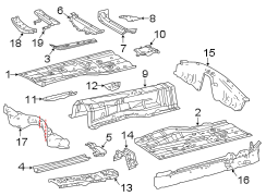 Pillars. Rocker & floor. Floor & rails. (1/1)