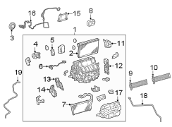 Image of HVAC System Wiring Harness image for your 2016 Toyota RAV4  SE Sport Utility 