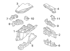 Image of Fuse and Relay Center. Main Relay block. Relay Box. Fuse and Relay Center. image for your 2022 Toyota C-HR   