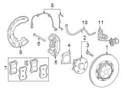 Image of Pin. Disc. Brake. A Pin used to hold /. image for your 2005 Toyota Prius   