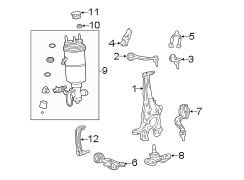 Image of Suspension Control Arm (Front, Upper) image for your 1984 Toyota Land Cruiser   