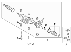 Image of Rack and Pinion Bolt image for your 2011 Toyota Matrix 1.8L M/T FWD Base Wagon 