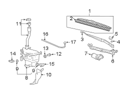 WINDSHIELD. WIPER & WASHER COMPONENTS. (1/1)
