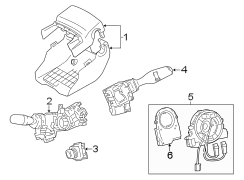 STEERING COLUMN. SHROUD. SWITCHES & LEVERS. (1/1)
