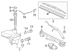 WINDSHIELD. WIPER & WASHER COMPONENTS. (1/1)