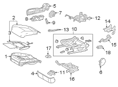 SEATS & TRACKS. PASSENGER SEAT COMPONENTS. (1/1)
