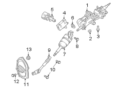 STEERING COLUMN ASSEMBLY. (1/1)