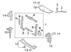 RADIATOR SUPPORT. (1/1)