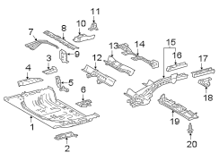 REAR BODY & FLOOR. FLOOR & RAILS. (1/1)
