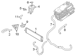 Image of Hose. Inverter. Exc.Japan Built. Hose. image for your 2019 Toyota 4Runner  SR5 Premium Sport Utility 