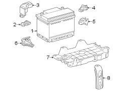 Image of Cover. Battery. Terminal. (Lower). A component that. image for your 2008 Toyota Camry  XLE SEDAN 