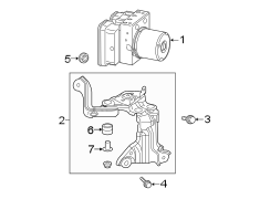 Image of ABS Modulator Bracket image for your 2005 Toyota Tacoma   