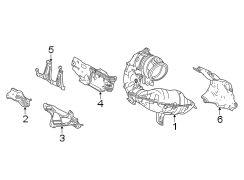 Image of Bracket, Heat INSULA. Catalytic Converter Heat Shield Bracket. Support Bracket. A component that. image for your 2008 Toyota Camry 3.5L V6 A/T SE SEDAN 