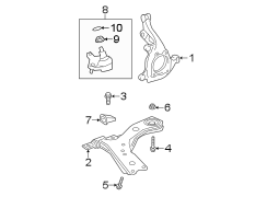 Image of Suspension Ball Joint (Lower) image for your 2021 Toyota Sienna   