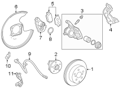 Image of Disc Brake Rotor (Rear) image for your Toyota Prius Plug-In  