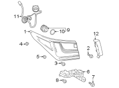 Image of Bulb. Lamp. (Left, Rear). A light Bulb for a back. image for your 2024 Toyota RAV4 PRIME  XSE Sport Utility 